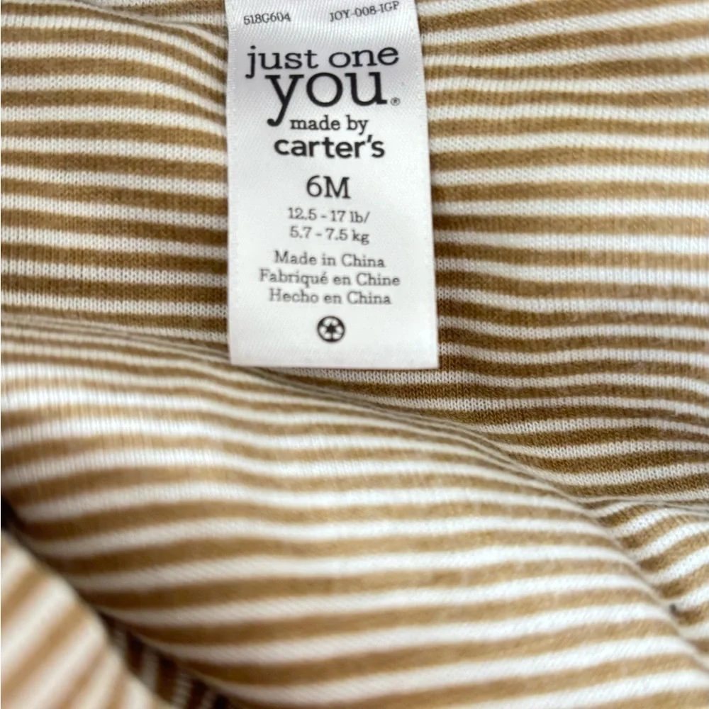 Carter's Brown Moose Footed One Piece